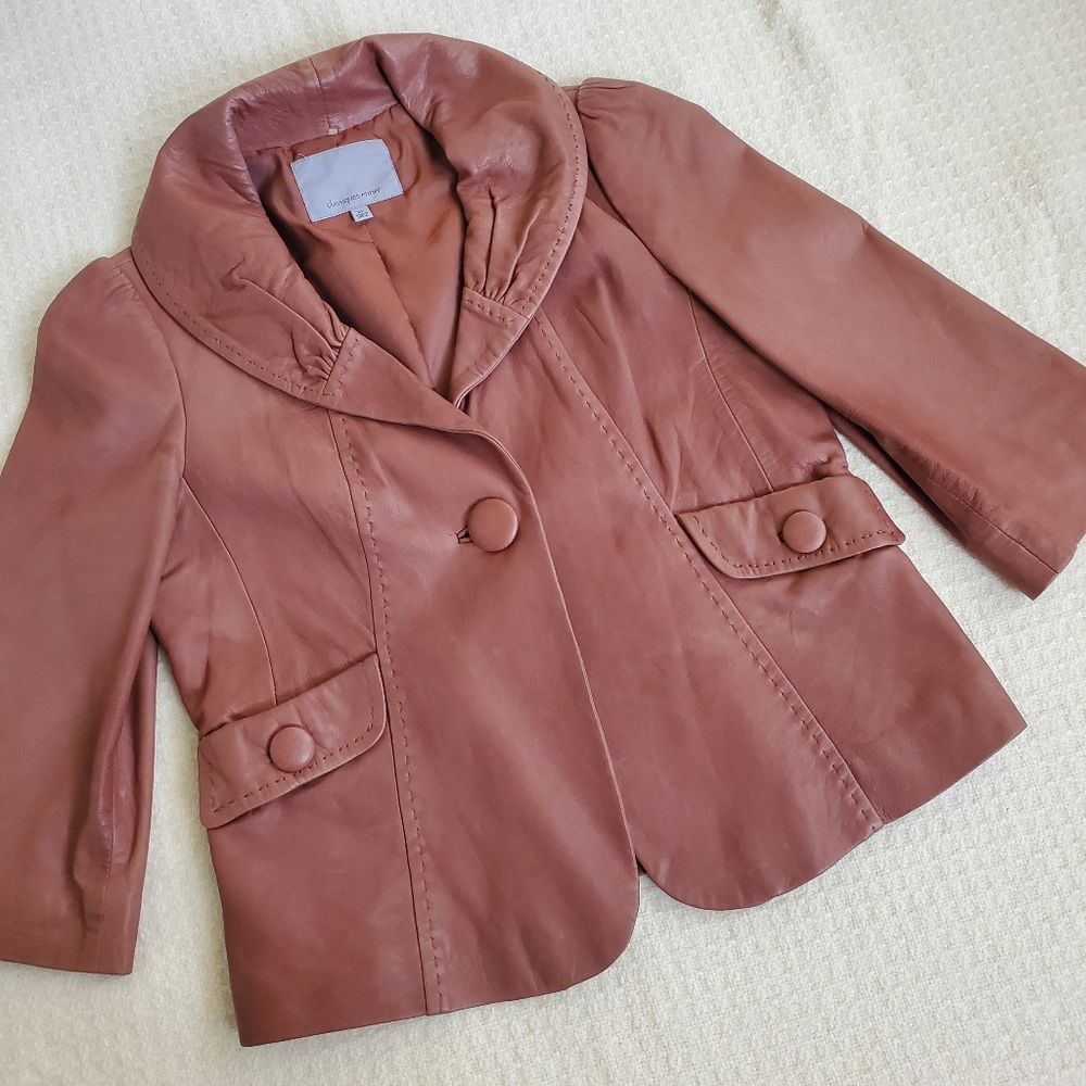 Classiques Entier Brown Leather Jacket